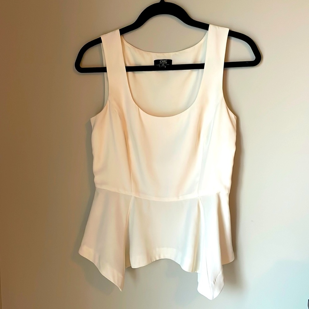 Jacob Cream Peplum Blouse